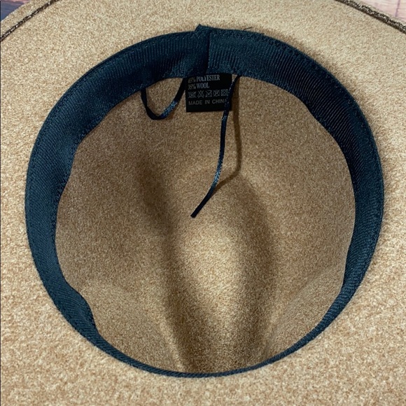 Mocha Brown Panama Hat Felt Fedora - Picture 5 of 7